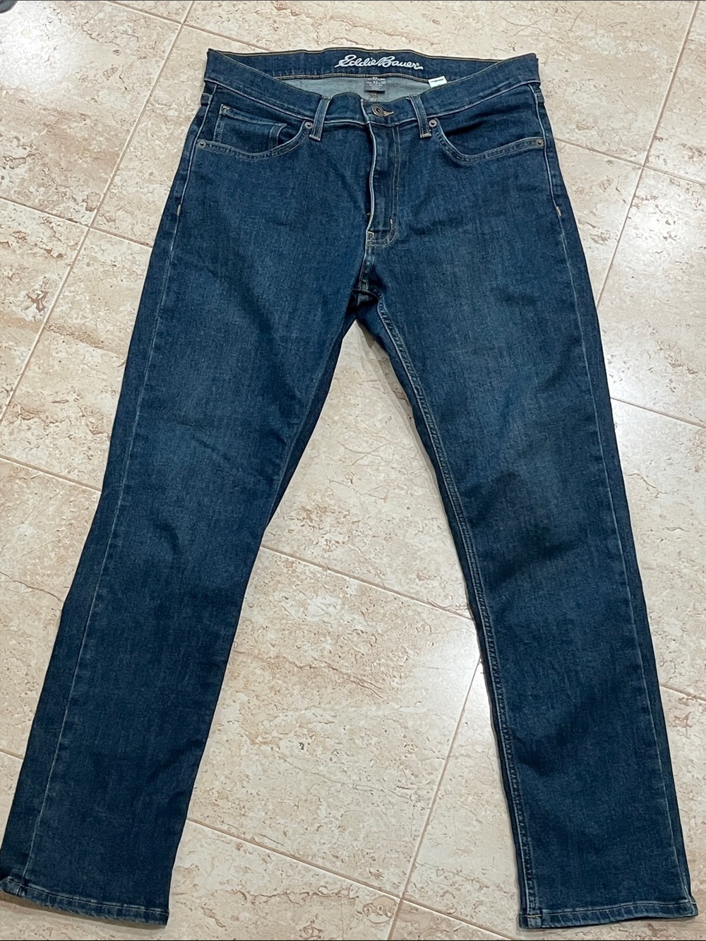 Eddie Bauer Slim Straight Dark Indigo Jeans